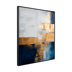 Quadro Decorativo Abstrato Gold 1 | Uillian Rius - Meu Rodapé