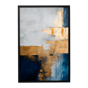 Quadro Decorativo Abstrato Gold 1 | Uillian Rius - Meu Rodapé