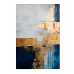Quadro Decorativo Abstrato Gold 1 | Uillian Rius - Meu Rodapé