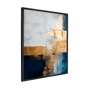 Quadro Decorativo Abstrato Gold 1 | Uillian Rius - Meu Rodapé