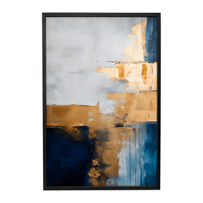 Quadro Decorativo Abstrato Gold 1 | Uillian Rius - Meu Rodapé