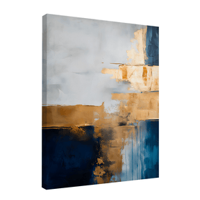 Quadro Decorativo Abstrato Gold 1 | Uillian Rius - Meu Rodapé