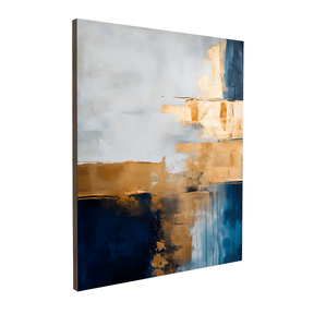 Quadro Decorativo Abstrato Gold 1 | Uillian Rius - Meu Rodapé