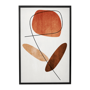 Quadro Decorativo Abstrato Orgânico 1 | Ana Paula Rius - Meu Rodapé