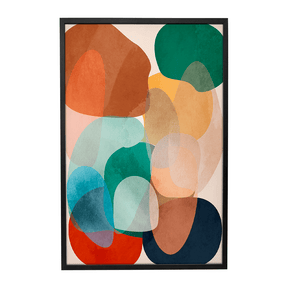 Quadro Decorativo Abstrato Orgânico 3 | Ana Paula Rius - Meu Rodapé