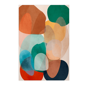 Quadro Decorativo Abstrato Orgânico 3 | Ana Paula Rius - Meu Rodapé