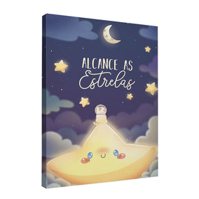 Quadro Decorativo Alcance as Estrelas | Uau Kifofo - Meu Rodapé