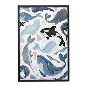 Quadro Decorativo Baleias do amor | Luana Gurgel - Meu Rodapé