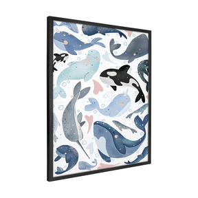 Quadro Decorativo Baleias do amor | Luana Gurgel - Meu Rodapé