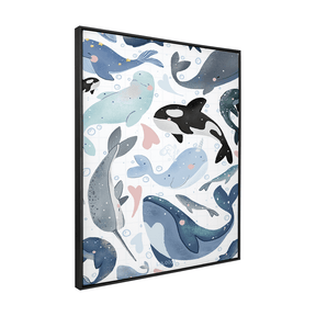 Quadro Decorativo Baleias do amor | Luana Gurgel - Meu Rodapé