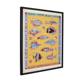 Quadro Decorativo Ballet aquático | Fernanda Schallen - Meu Rodapé