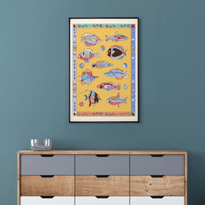 Quadro Decorativo Ballet aquático | Fernanda Schallen - Meu Rodapé
