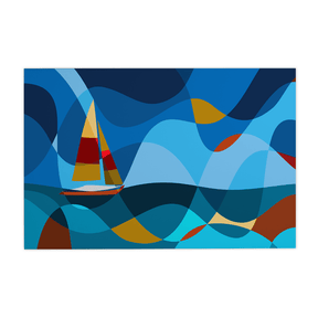 Quadro Decorativo Barco a Vela 1 | Andre Kaercher - Meu Rodapé