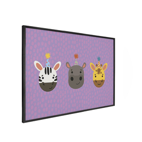 Quadro Decorativo Bichinos Fofinhos Aniversário | Luana Estela - Meu Rodapé