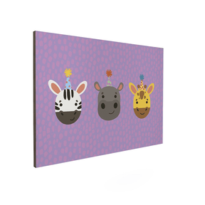 Quadro Decorativo Bichinos Fofinhos Aniversário | Luana Estela - Meu Rodapé