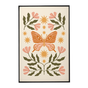 Quadro Decorativo Borboleta no Jardim | Camila Sant’Anna - Meu Rodapé