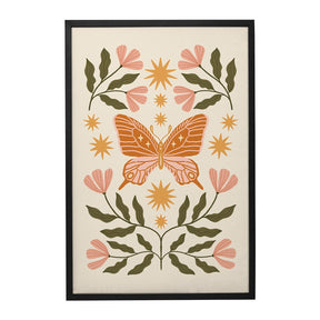 Quadro Decorativo Borboleta no Jardim | Camila Sant’Anna - Meu Rodapé