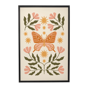Quadro Decorativo Borboleta no Jardim | Camila Sant’Anna - Meu Rodapé