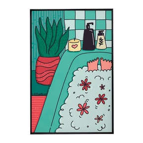 Quadro Decorativo Bubble Bath | Manoela Amora - Meu Rodapé