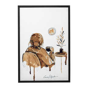 Quadro Decorativo Café com a Lua | Larissa Salgado - Meu Rodapé