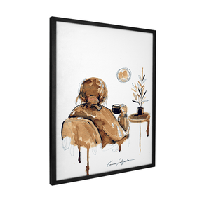 Quadro Decorativo Café com a Lua | Larissa Salgado - Meu Rodapé