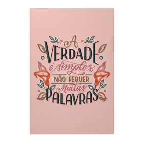 Quadro Decorativo Camila Pegado | A Verdade é Simples - Meu Rodapé