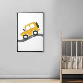 Quadro Decorativo Carro Amarelo | Aline Gomes Gonçalves - Meu Rodapé