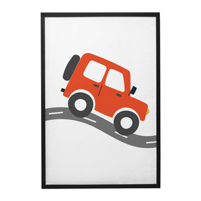 Quadro Decorativo Carro Vermelho | Aline Gomes Gonçalves - Meu Rodapé