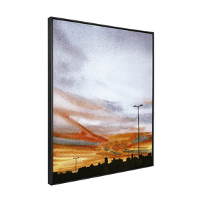 Quadro Decorativo Céu de Aquarela 5 | Bruna Berger - Meu Rodapé