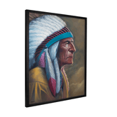 Quadro Decorativo Chefe Apache | Francisco Veiga - Meu Rodapé