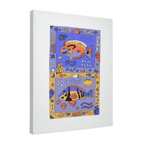 Quadro Decorativo Cores do coral | Fernanda Schallen - Meu Rodapé