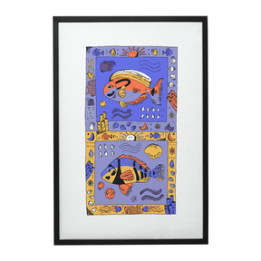 Quadro Decorativo Cores do coral | Fernanda Schallen - Meu Rodapé