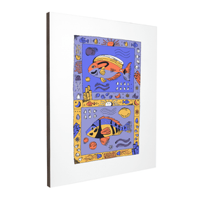 Quadro Decorativo Cores do coral | Fernanda Schallen - Meu Rodapé