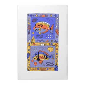 Quadro Decorativo Cores do coral | Fernanda Schallen - Meu Rodapé