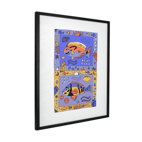 Quadro Decorativo Cores do coral | Fernanda Schallen - Meu Rodapé