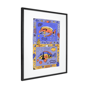 Quadro Decorativo Cores do coral | Fernanda Schallen - Meu Rodapé