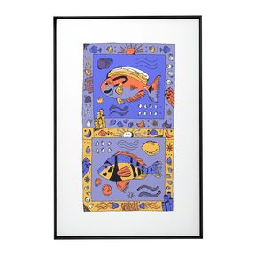 Quadro Decorativo Cores do coral | Fernanda Schallen - Meu Rodapé
