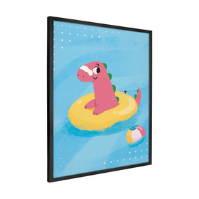 Quadro Decorativo Dino de Bóia | Luana Estela - Meu Rodapé
