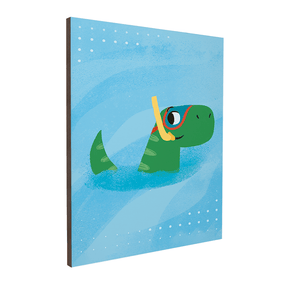 Quadro Decorativo Dino Mergulhando | Luana Estela - Meu Rodapé