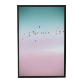 Quadro Decorativo Flamingos Uyini | Patricia Schussel Gomes - Meu Rodapé