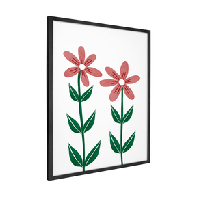 Quadro Decorativo Flores Vermelhas 3 | Rafa Harger - Meu Rodapé