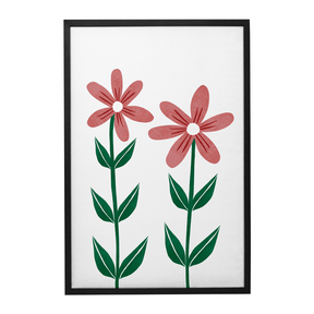 Quadro Decorativo Flores Vermelhas 3 | Rafa Harger - Meu Rodapé