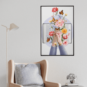 Quadro Decorativo Florescer de Deus | Larissa Grace - Meu Rodapé