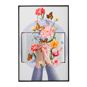 Quadro Decorativo Florescer de Deus | Larissa Grace - Meu Rodapé