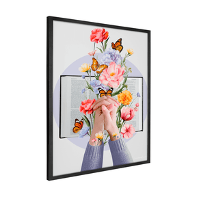 Quadro Decorativo Florescer de Deus | Larissa Grace - Meu Rodapé