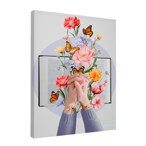 Quadro Decorativo Florescer de Deus | Larissa Grace - Meu Rodapé