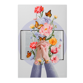 Quadro Decorativo Florescer de Deus | Larissa Grace - Meu Rodapé