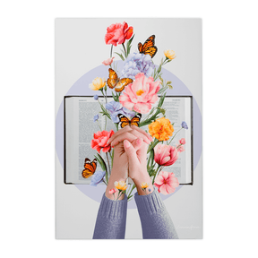 Quadro Decorativo Florescer de Deus | Larissa Grace - Meu Rodapé