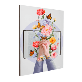 Quadro Decorativo Florescer de Deus | Larissa Grace - Meu Rodapé