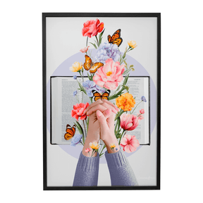 Quadro Decorativo Florescer de Deus | Larissa Grace - Meu Rodapé
